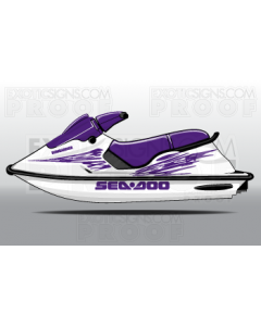 SEADOO SP, SPI, SPX, XP GENERATION 2 - 1994 TO 1999 - GRAPHIC KIT - ES0030SPX